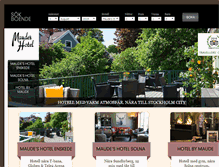 Tablet Screenshot of maudeshotel.se